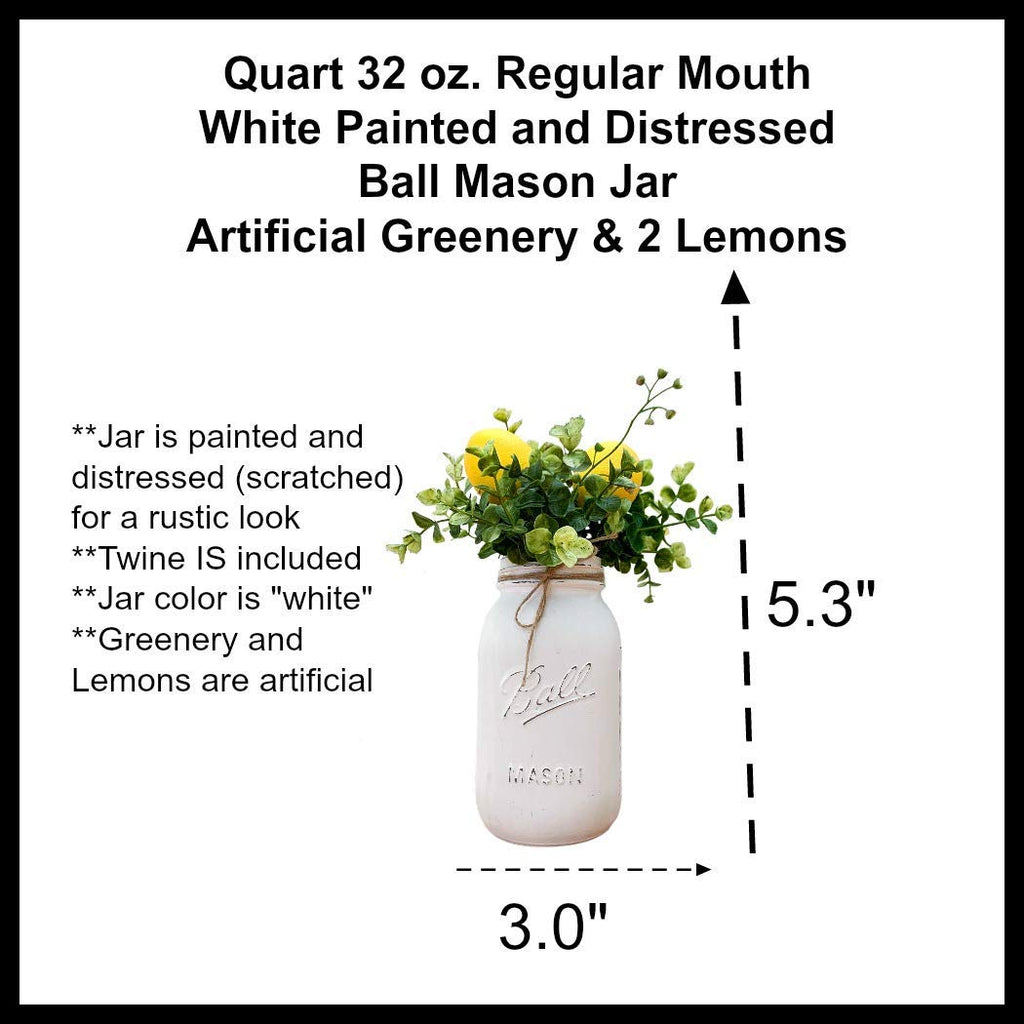 Lemon Mason Jar Centerpiece W28743