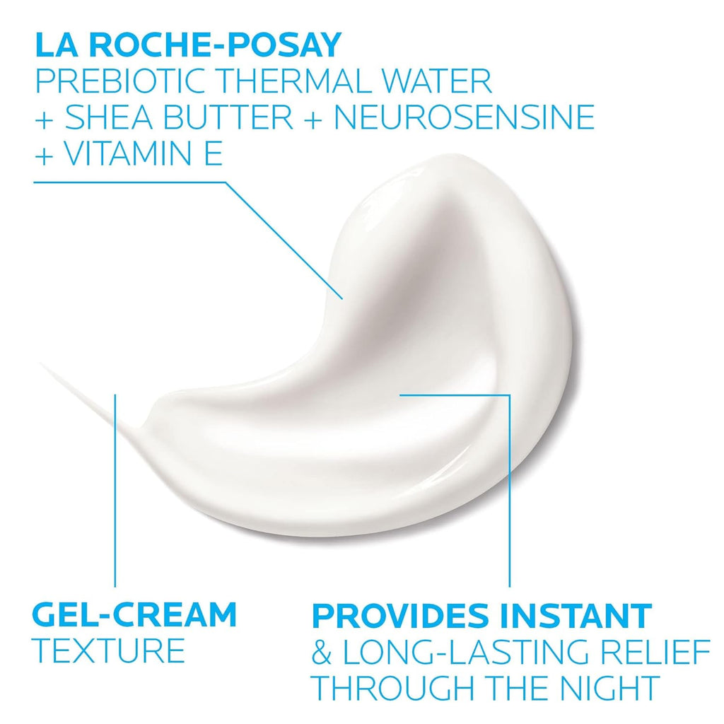 Toleriane Dermallergo Night Cream Intense Soothing Moisturizer with Vitamin E for Sensitive Skin J1577