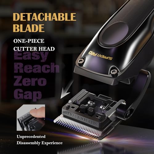 Professional Hair Clippers with Brushless Motor & Detachable Blade X5816