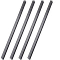 4 Pieces Black PVC Hanging File Rails 24 Inch Long R371