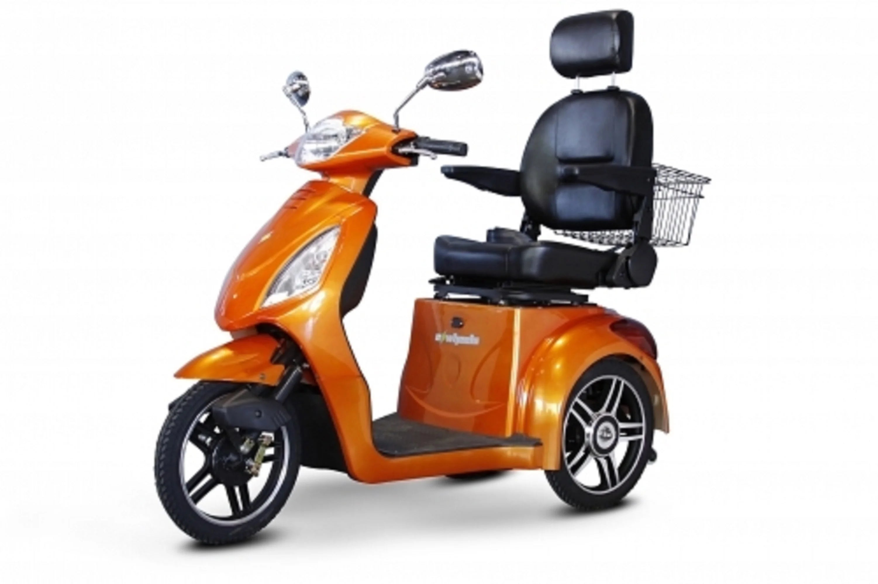 Orange 3-Wheel Scooter with Electromagnetic Brakes H118250