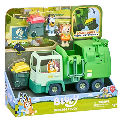 Bluey Garbage Truck 2.5" poseable Figures with Playset L3170
