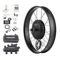 48V 1000W 26" Fat Front Wheel Electric Bike Conversion Kit with LCD Display F2724