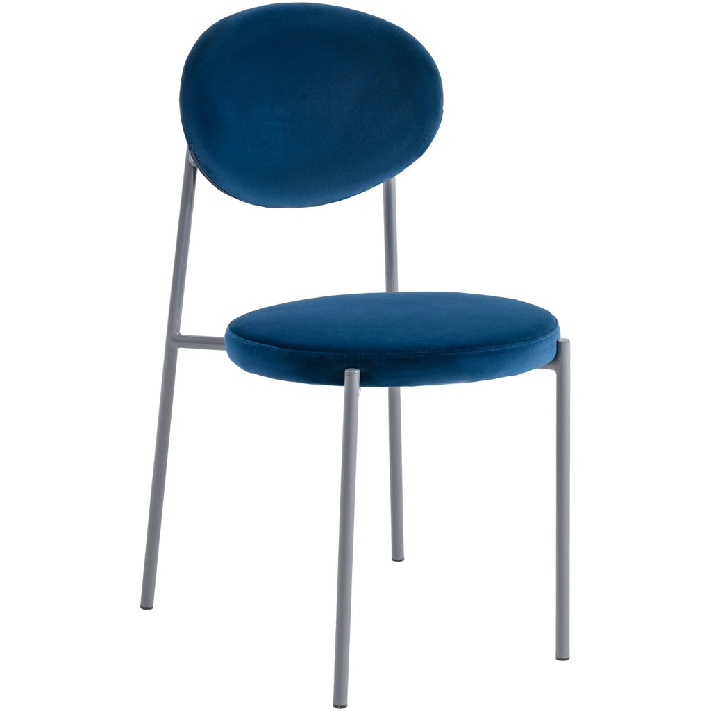 Navy Blue Velvet Dining Chair Set of 4 R44871