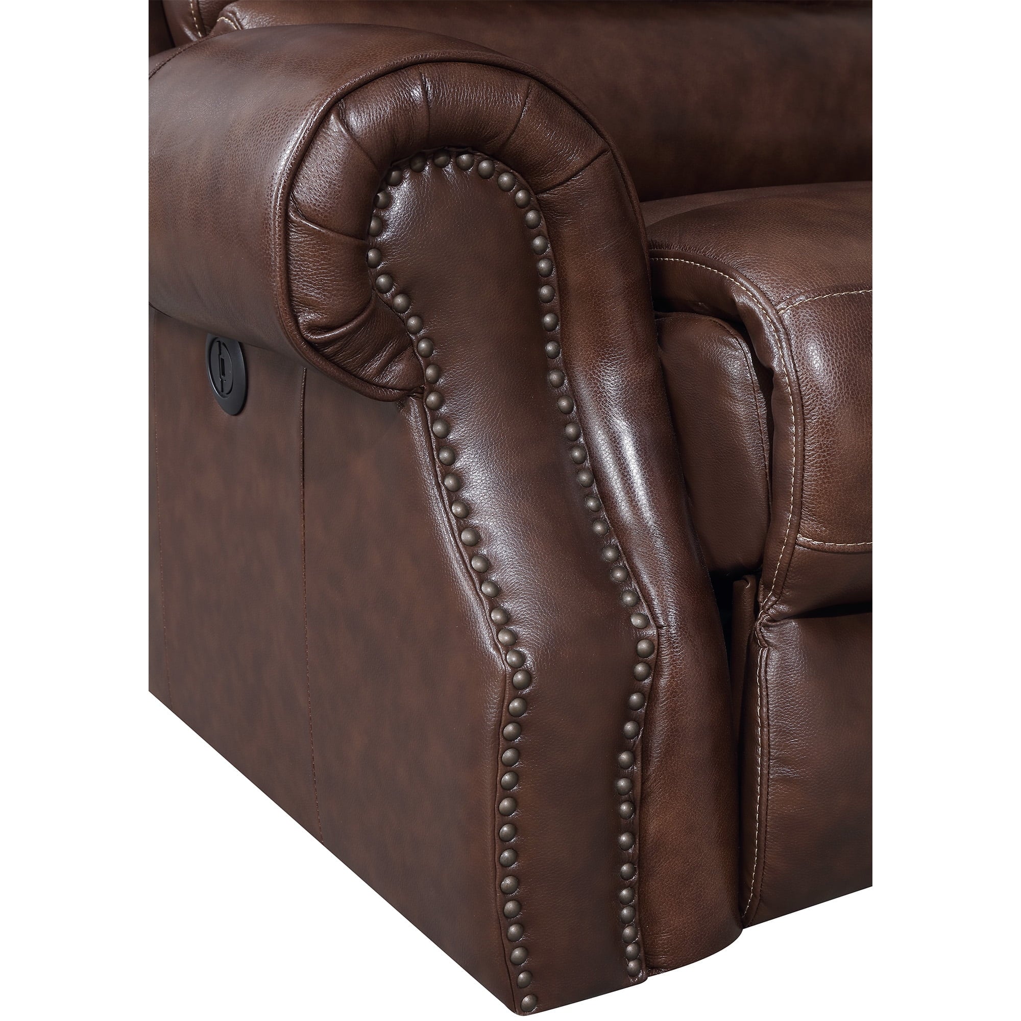 Saddle Brown Power Motion Loveseat Z89772