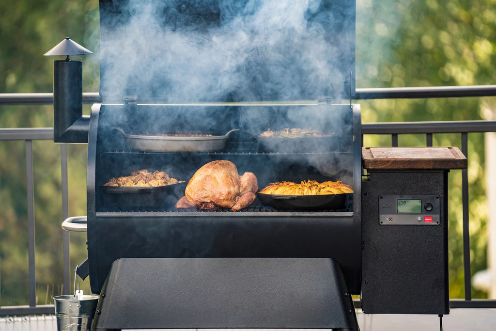 Black Wood Pellet Grill and Smoker V61685