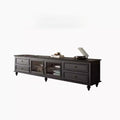 Black Solid Wood TV Stand (200X40X55CM) X3146
