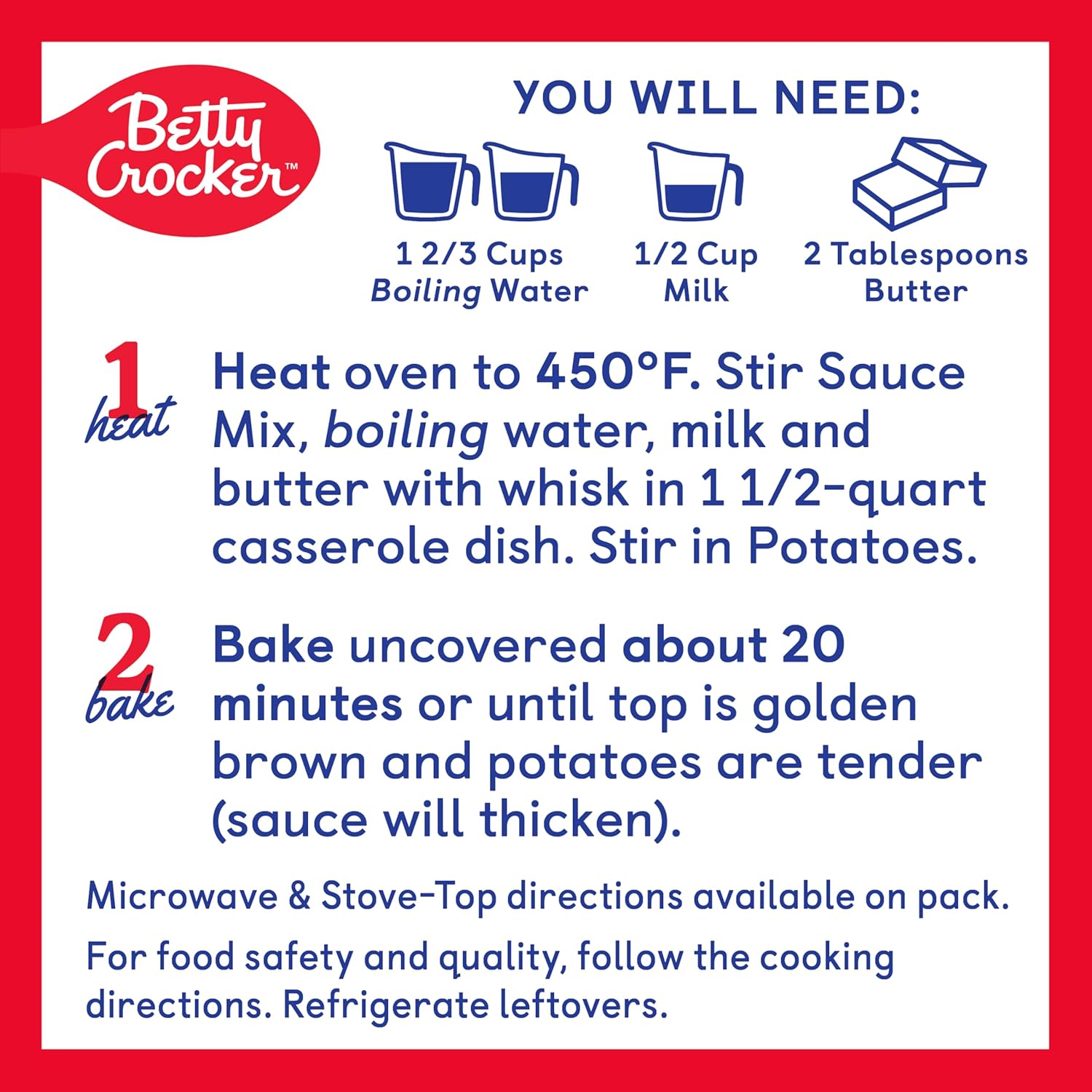 4 OZ Casserole Potatoes D832805