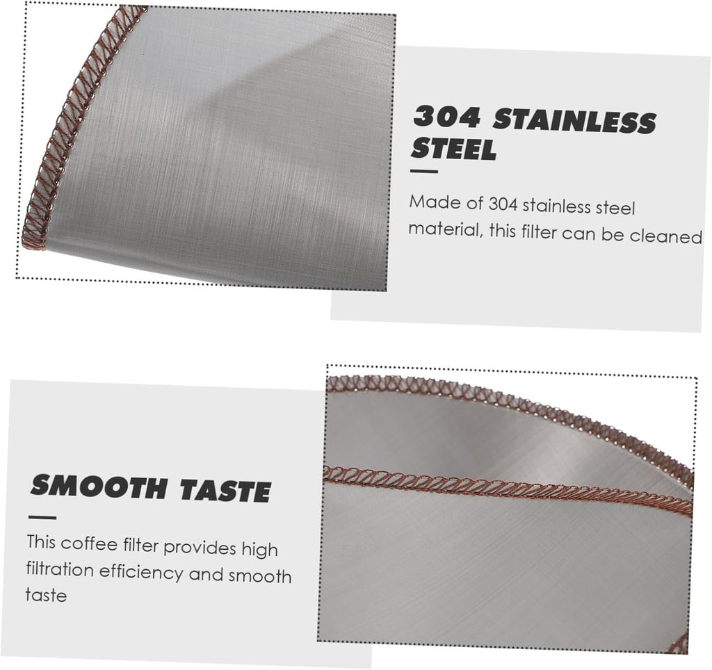 304 Stainless Steel Pour Over Coffee Filter Cone S20761
