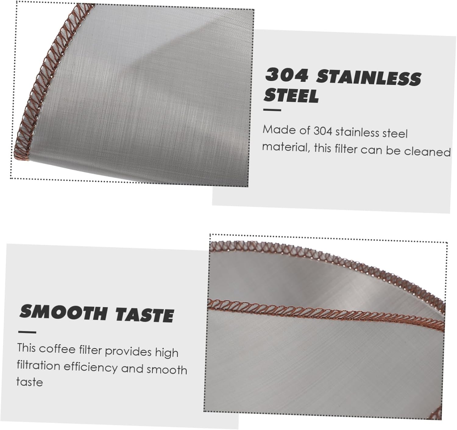 304 Stainless Steel Pour Over Coffee Filter Cone S20761
