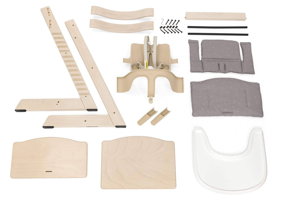 Natural / Icon Grey High Chair B315
