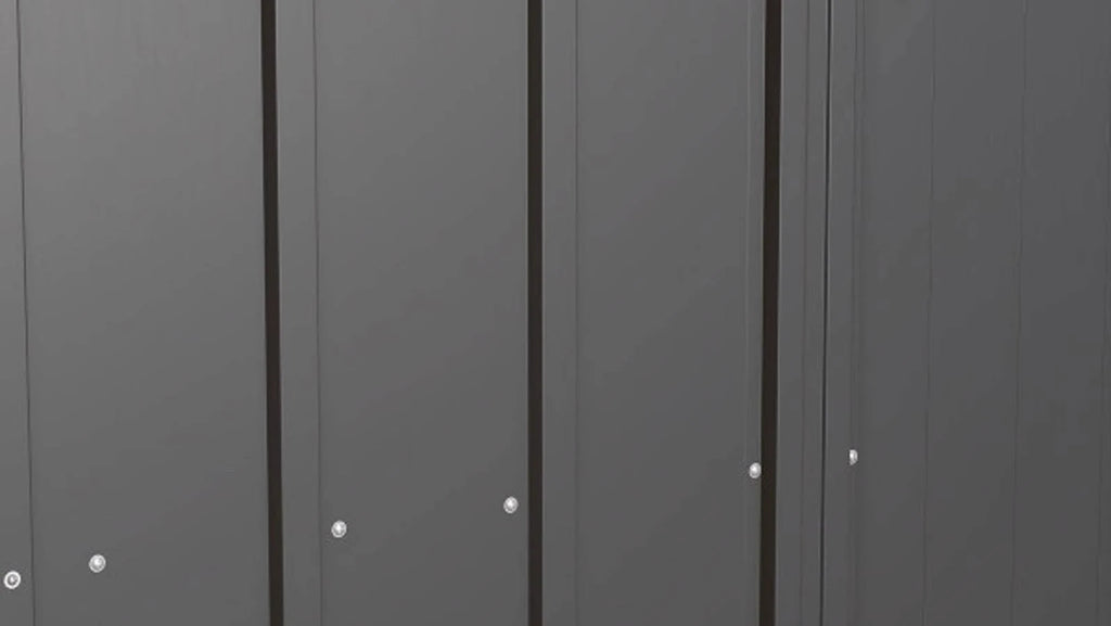 10 ft. x 8 ft. Steel Storage Shed in Charcoal M98422