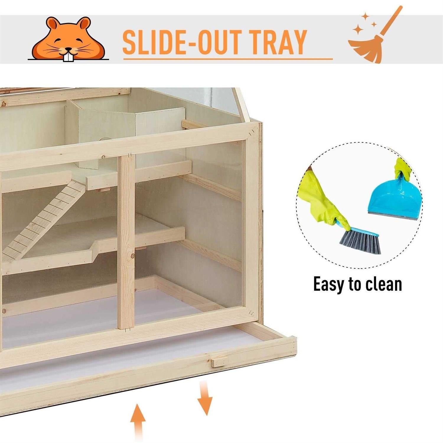 Extra Large Wooden Hamster Cage X46628
