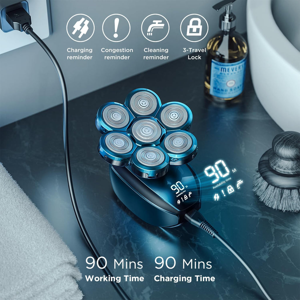 5-in-1 Electric Rotary Shaver Grooming Kit M535694
