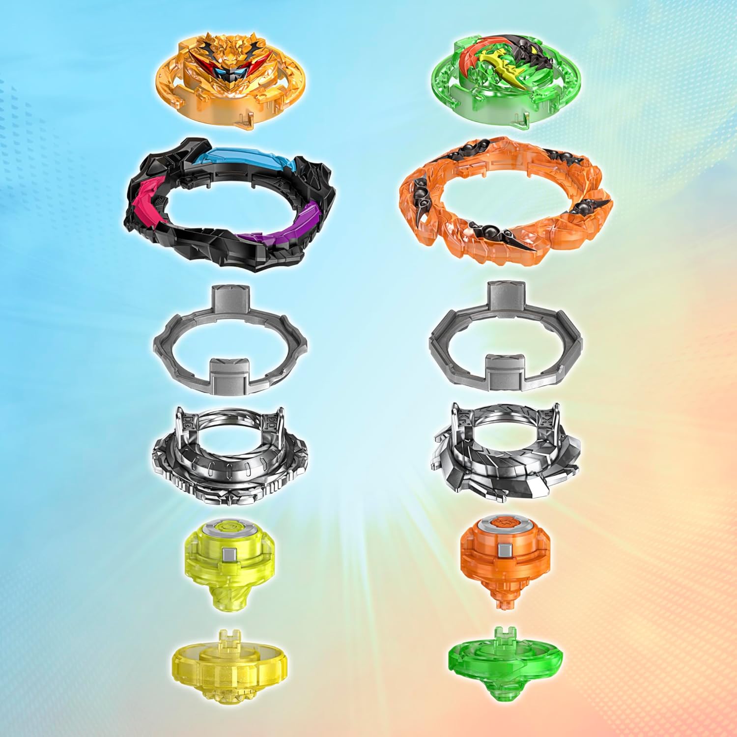 Battle Set Stadium with 2 Spinning Tops and 2 Launchers L872469