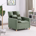 Convertible Sleeper Sofa Chair Bed with Pillow Teddy Fabric O687