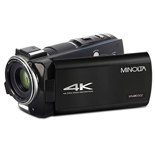 4K Ultra HD Camcorder with 10x Optical Zoom (Black) W150040