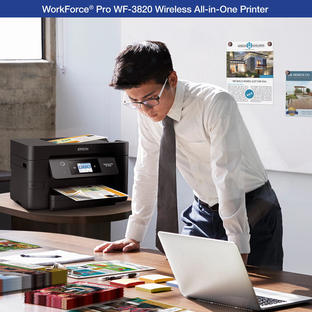 Black Wireless Color Inkjet All-in-One Printer X399224