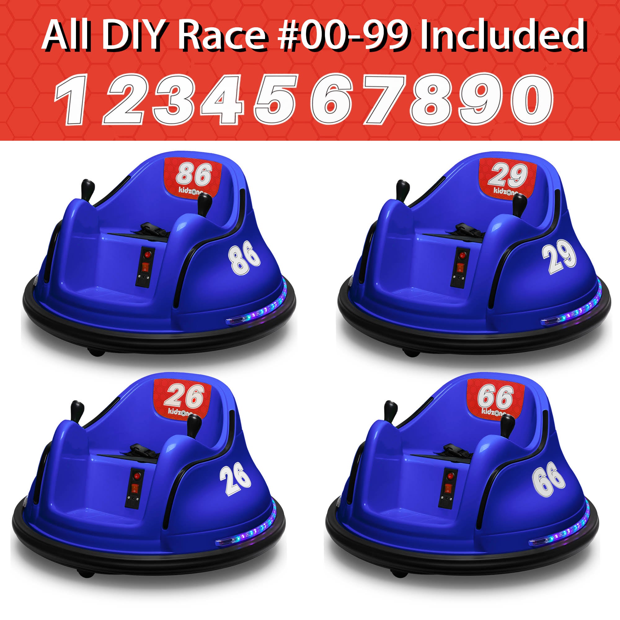Dark Blue Kids Electric Ride on Bumper Car H28740