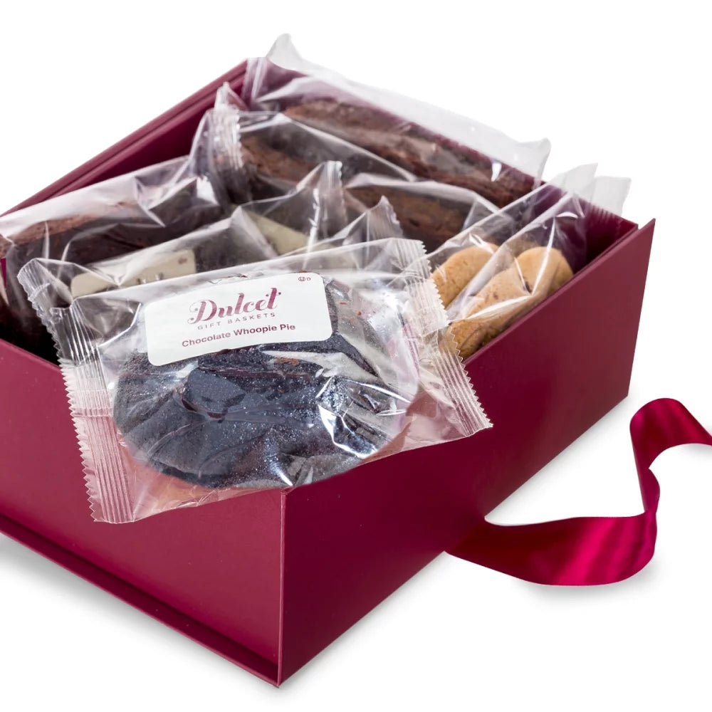 Chocolate Pastry Collection with Fudge Brownies, Whoopie Pie, Scones & Crumb Cake J37268