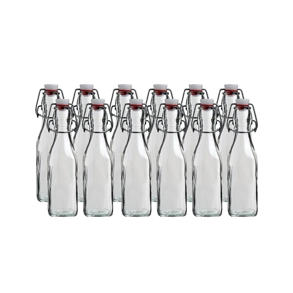8.5oz Swing Top Glass Bottles 12-pack H784176