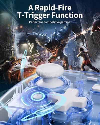 Wireless PC Gaming Controller with Hall Effect Joysticks & 2.4G Dongle O678