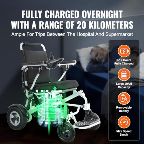 Lightweight Foldable Aluminum Alloy Electric Wheelchair J89152