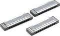 Pack of 3 Harmonica with Case (Keys C,G,A) L6443
