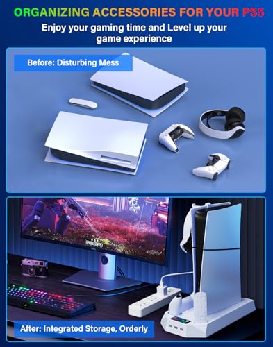 PS5 Cooling Station with Controller Charging Station R1370