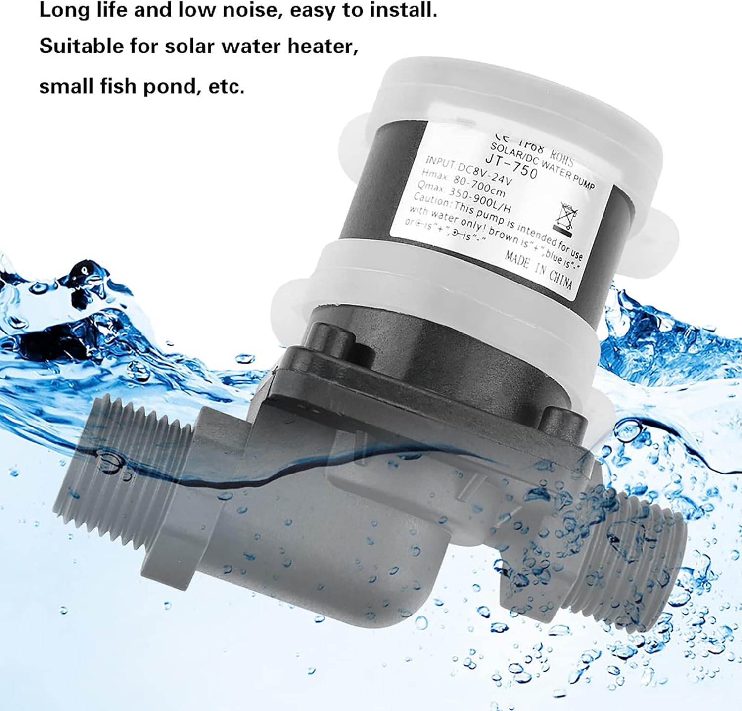 24V 800L/H DC Submersible Brushless Water Pump E24262