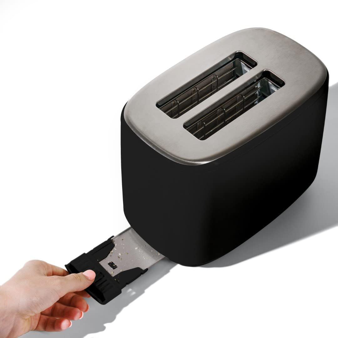2 Slice Touchscreen Toaster Black Sesame Z541