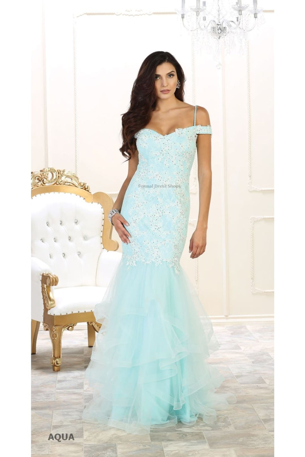 Plus Size Fit and Flare Evening Gown E28040