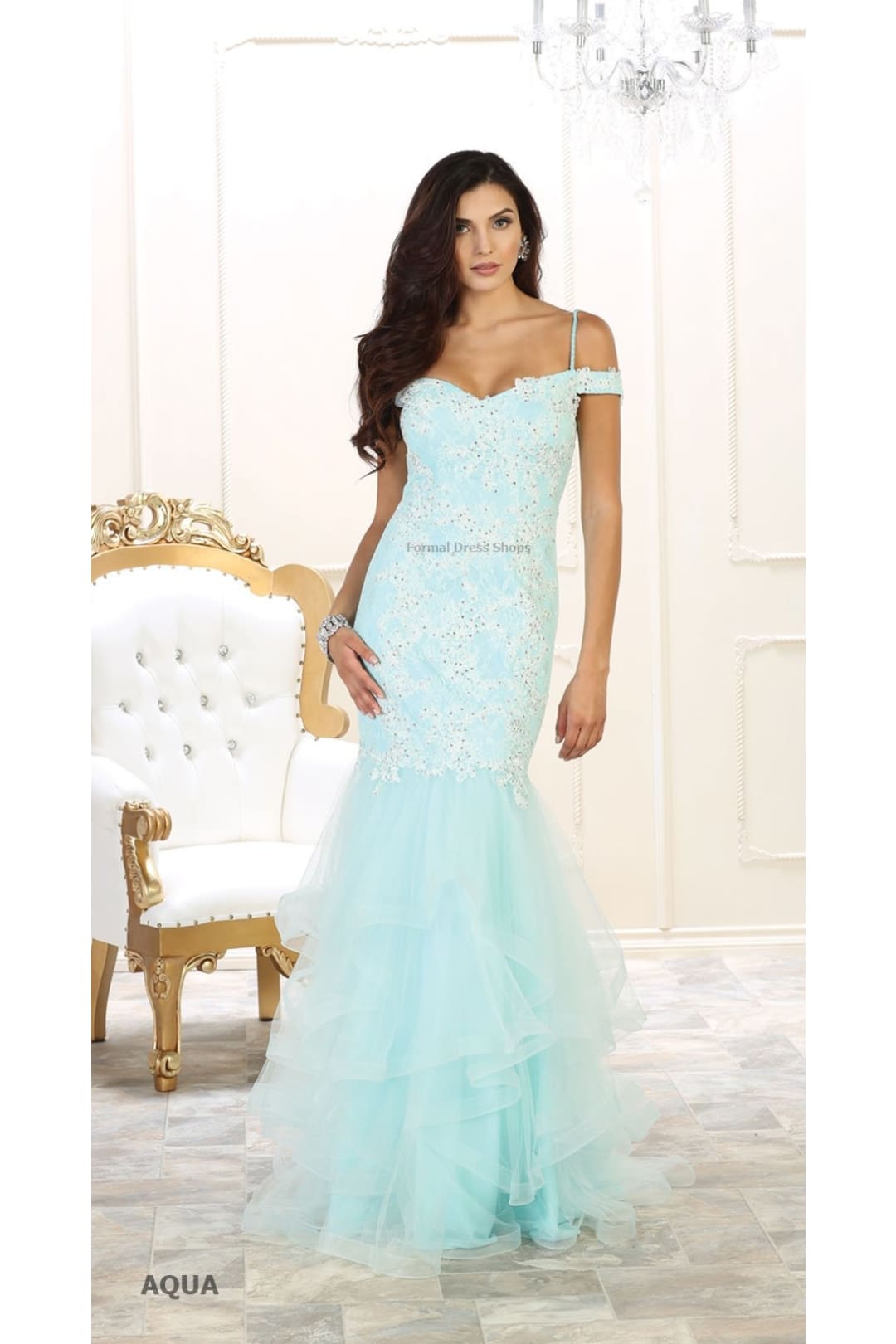 Plus Size Fit and Flare Evening Gown E28040