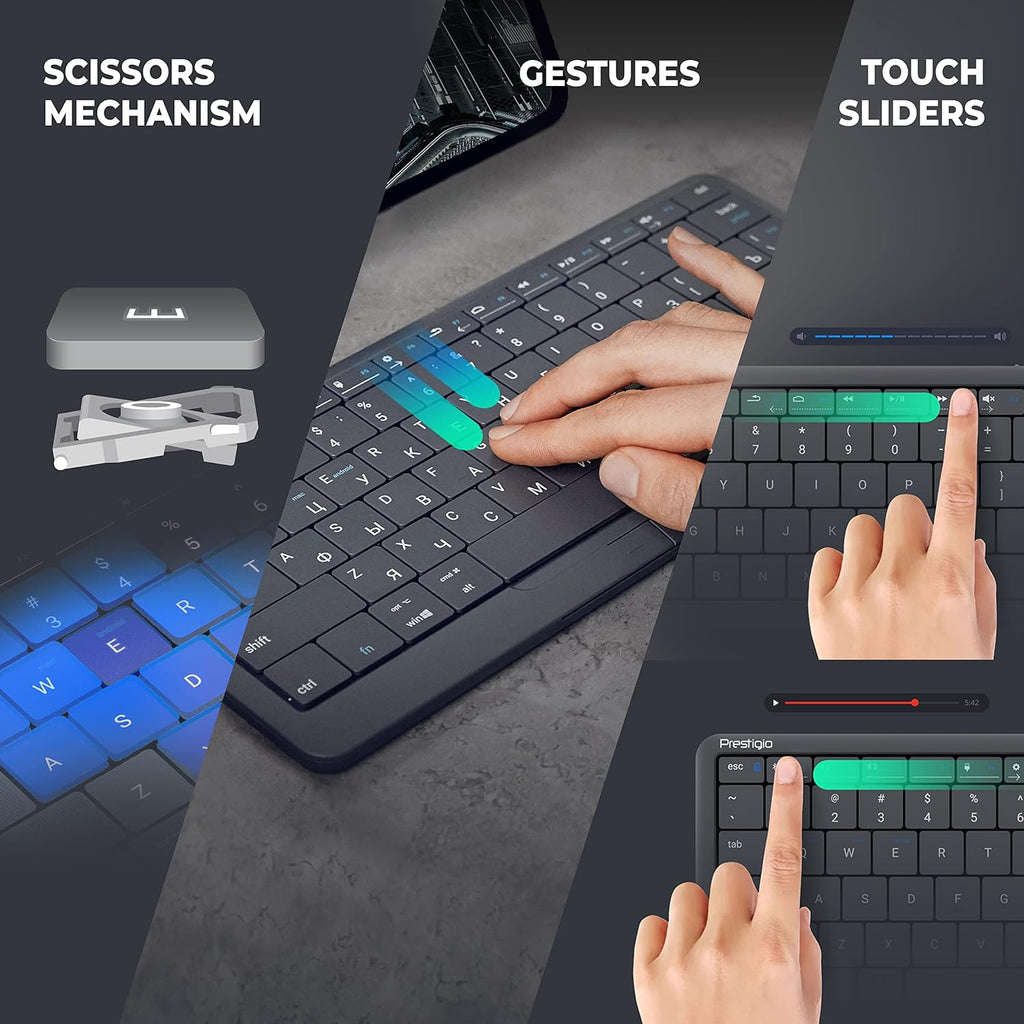 Smart Bluetooth Wireless Keyboard with Touchpad S666718