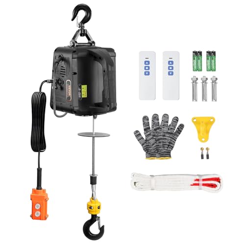 440 lbs Lifting Capacity Electric Hoist with Wireless Remote Control K3445