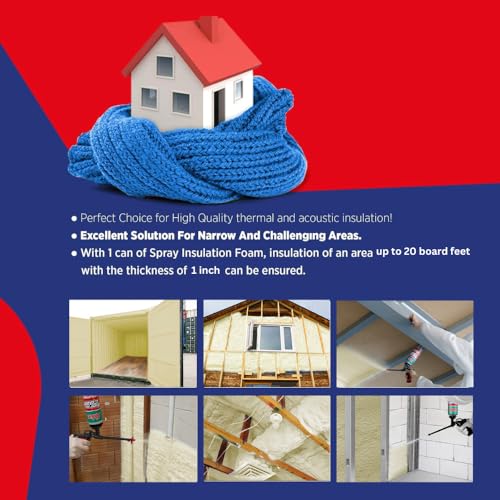 20 Board Feet Closed Cell Polyurethane Spray Foam Insulation Kit V203283