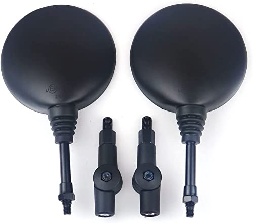 10mm Motorcycle Folding Round Rearview Mirrors P182737