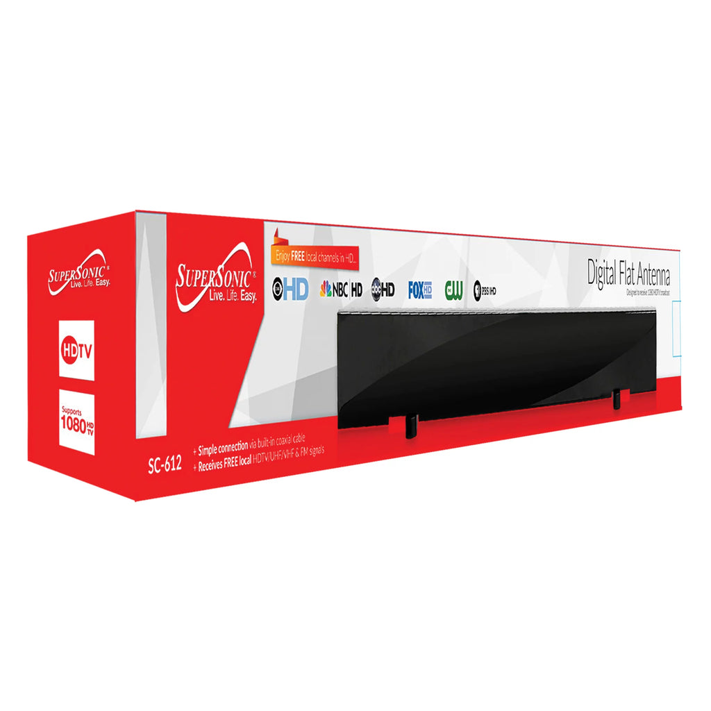 19" Class HD LED TV 720p 60Hz and HDTV Flat Digital Antenna W434597