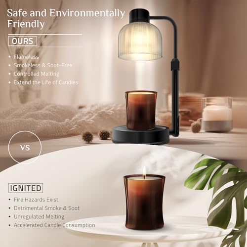 Adjustable Height Dimmable Candle Warmer Lamp with Timer X8085