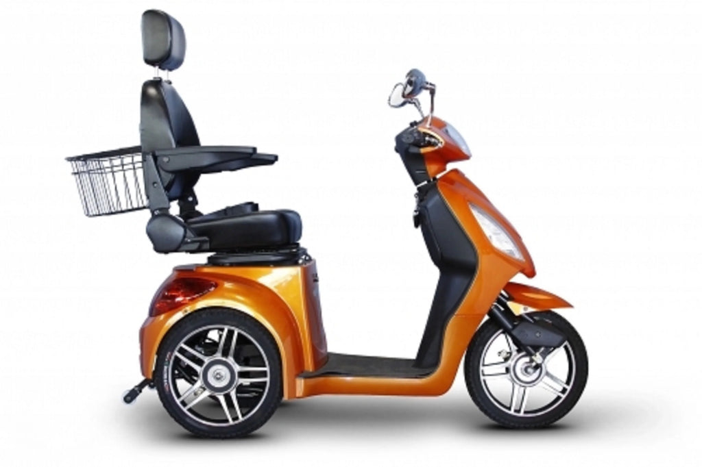 Orange 3-Wheel Scooter with Electromagnetic Brakes H118250
