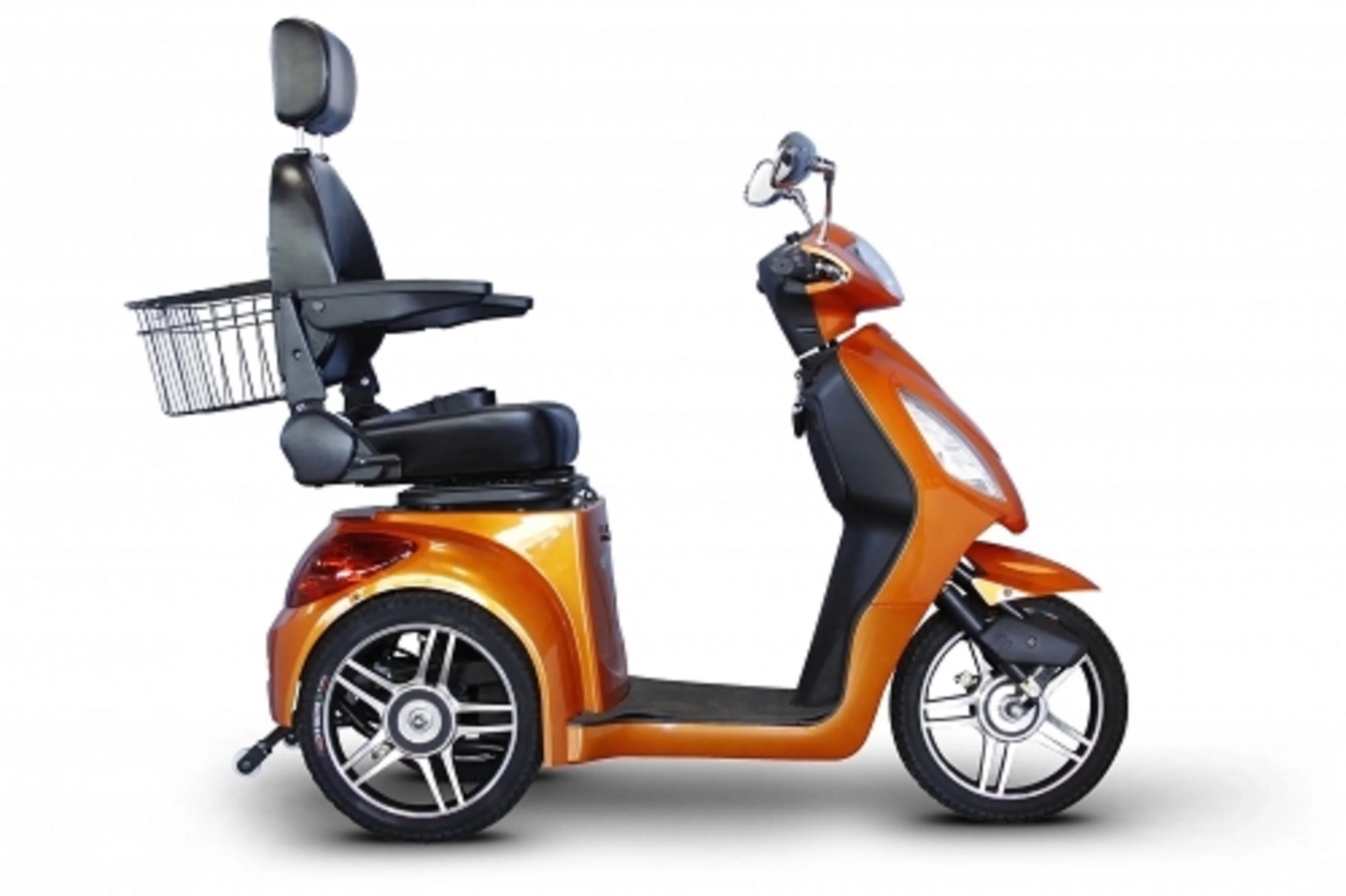 Orange 3-Wheel Scooter with Electromagnetic Brakes H118250
