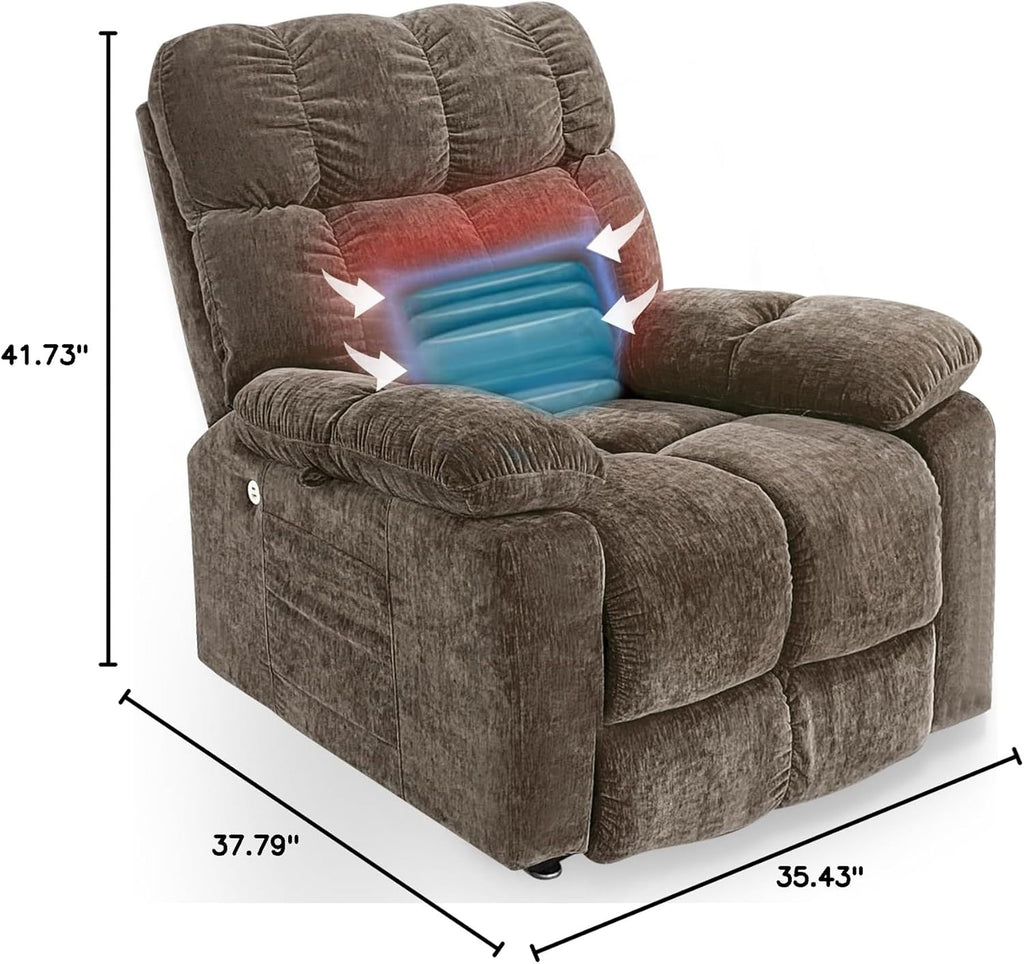 Electric Lift Recliner Sofa with Massage & Heating H34798
