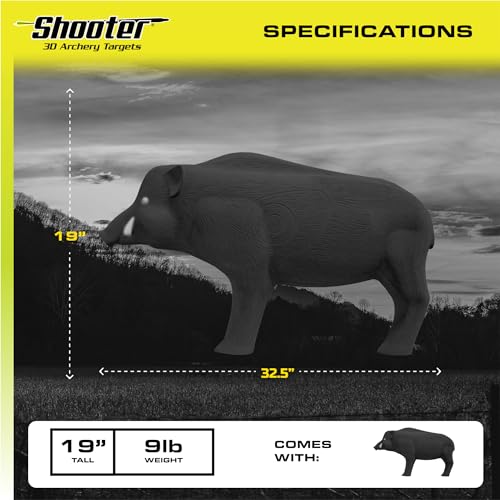 Black 3D Archery Hog Target S182