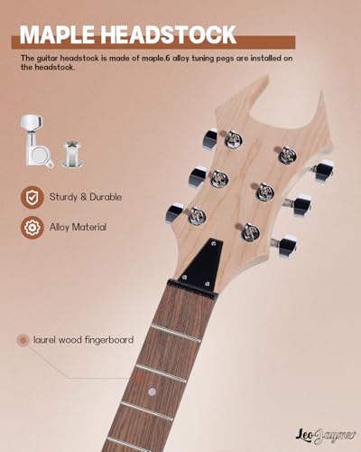DIY Single Cut Electric Guitar Kit with Mahogany Body and Neck K6833