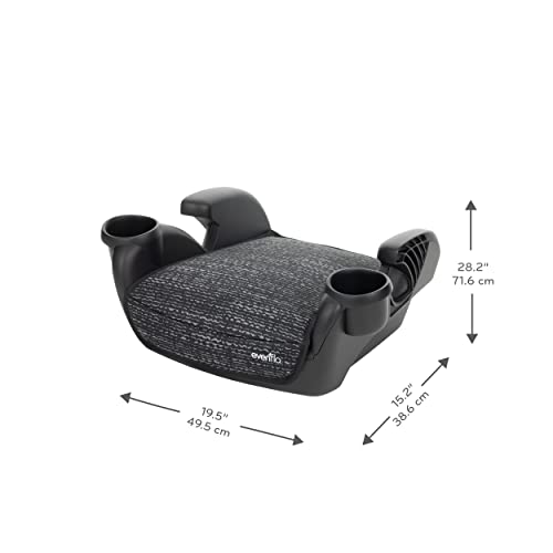 No Back Booster Car Seat (Static Black) (Pack of 2) M52803