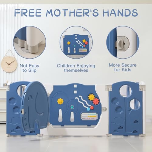 Blue 18 Panels Baby Playpen F808
