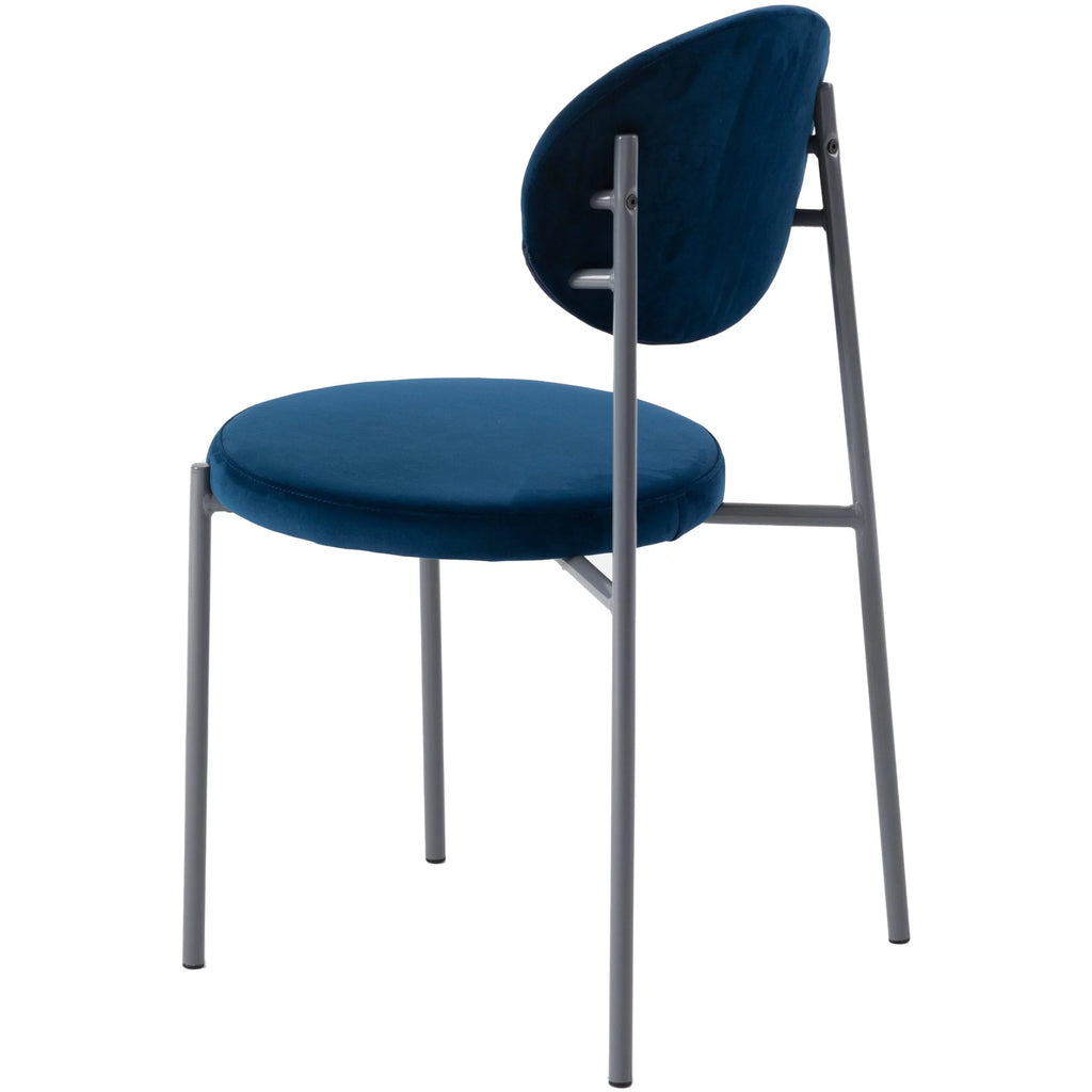 Navy Blue Velvet Dining Chair Set of 4 R44871