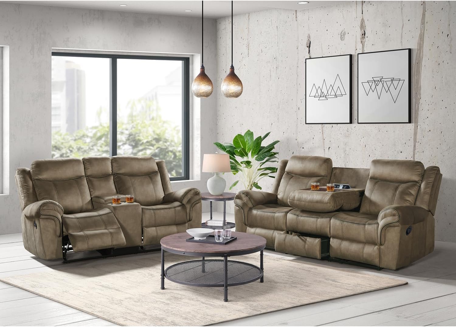 Brown Sofa & Loveseat Z966840