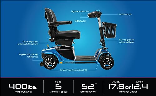 4-Wheel Mobility Scooter (Blue) I982