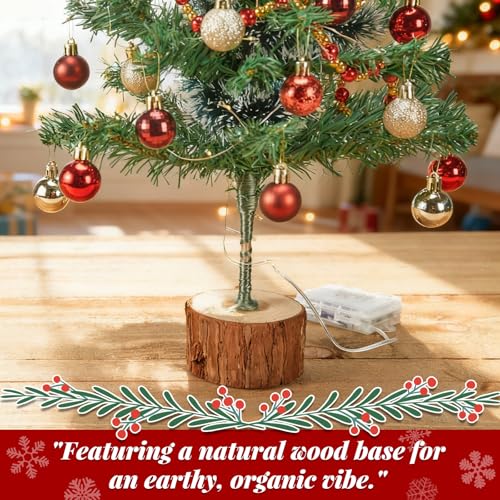 2FT Tabletop Artificial Christmas Tree with Lights B1260
